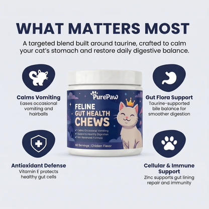 PurePaw™ Feline Darmgesundheits-Kaubonbons