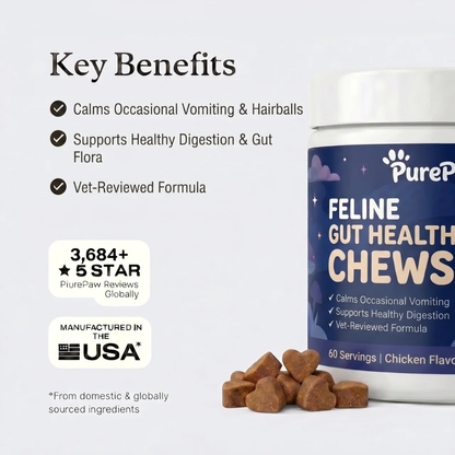 PurePaw™ Feline Darmgesundheits-Kaubonbons